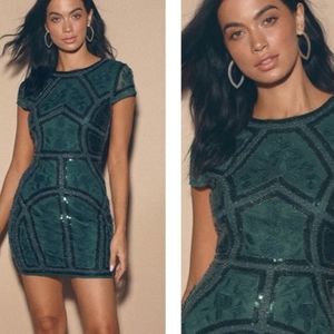Lulus spread your shine emerald dress